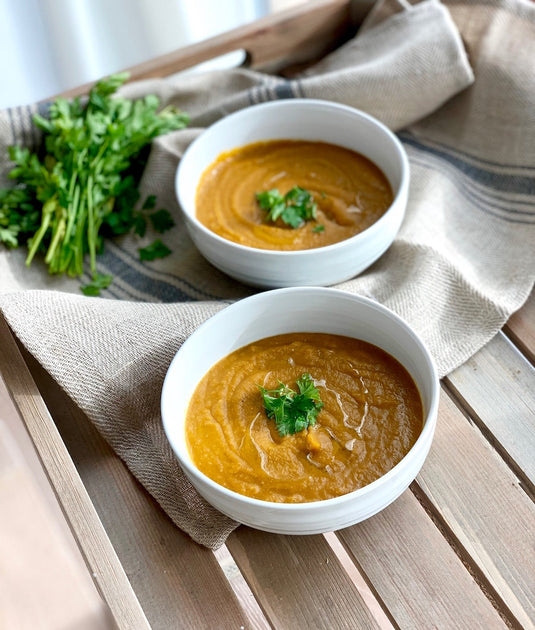 CARROT &amp; RED LENTIL SOUP
&ndash; Squirrel Sisters