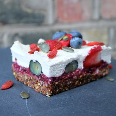 SQUIRREL SISTERS VEGAN BERRY CHEESECAKE SLICE- GUEST BLOGGER