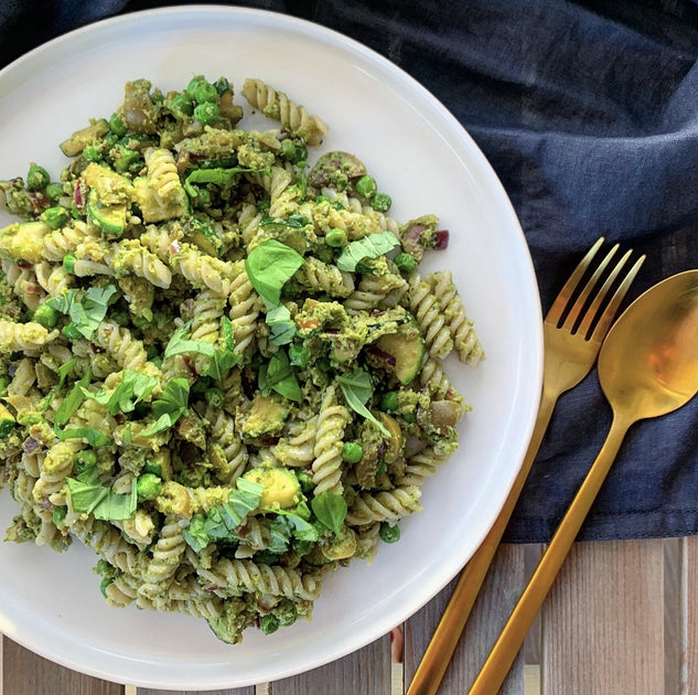 PEA PESTO & COURGETTE PASTA – Squirrel Sisters